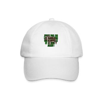 J’peux pas j’ai les sangliers qui m’appelle - Casquette classique - blanc/blanc - Devant