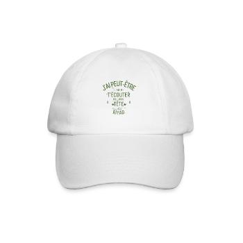 Dans ma Tête je suis à Riyad - Casquette classique - blanc/blanc - Devant