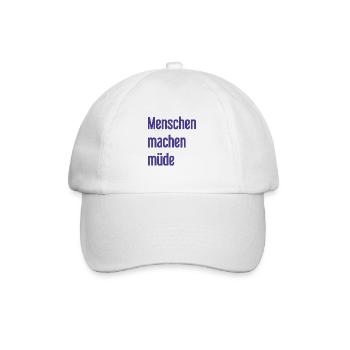 Les gens vous fatiguent - Drôle de dicton - Casquette classique - blanc/blanc - Devant