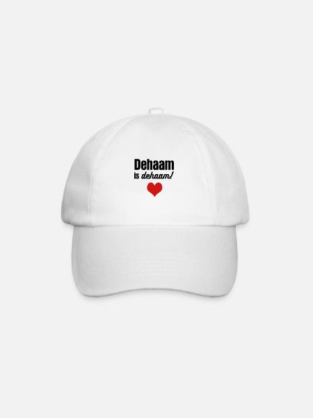 Dehaam is dehaam - Baseballkappe - Weiß/Weiß
