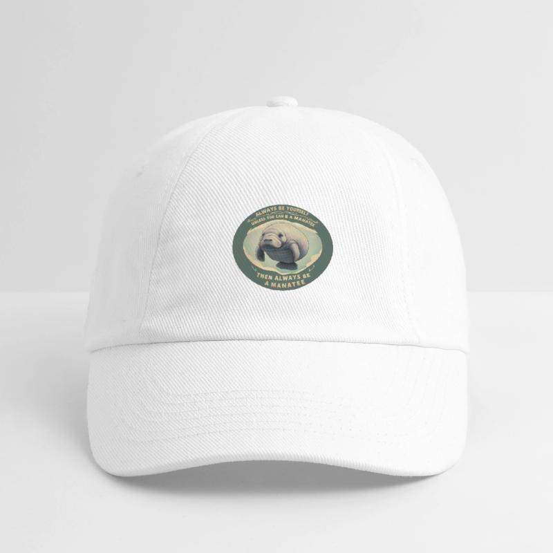 Sei Du selbst oder sei ein Manatee Lebensweisheit Baseballkappe