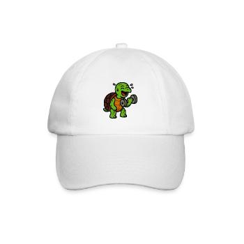 Turtle - Baseball Cap - white/white - Front