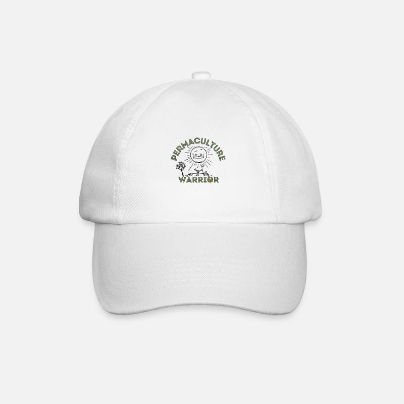 Permaculture Warrior - Baseballkappe - Weiß/Weiß