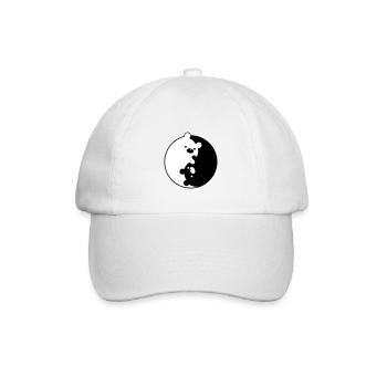Yin Yang Bears - Baseballkappe - Weiß/Weiß - Vorne