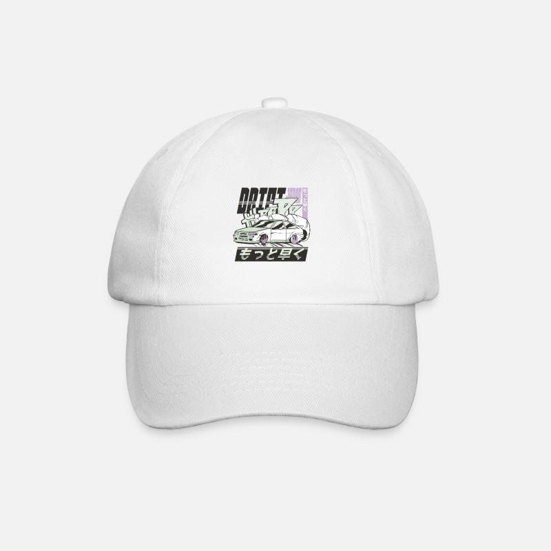 Drift Japan - Baseballkappe - Weiß/Weiß