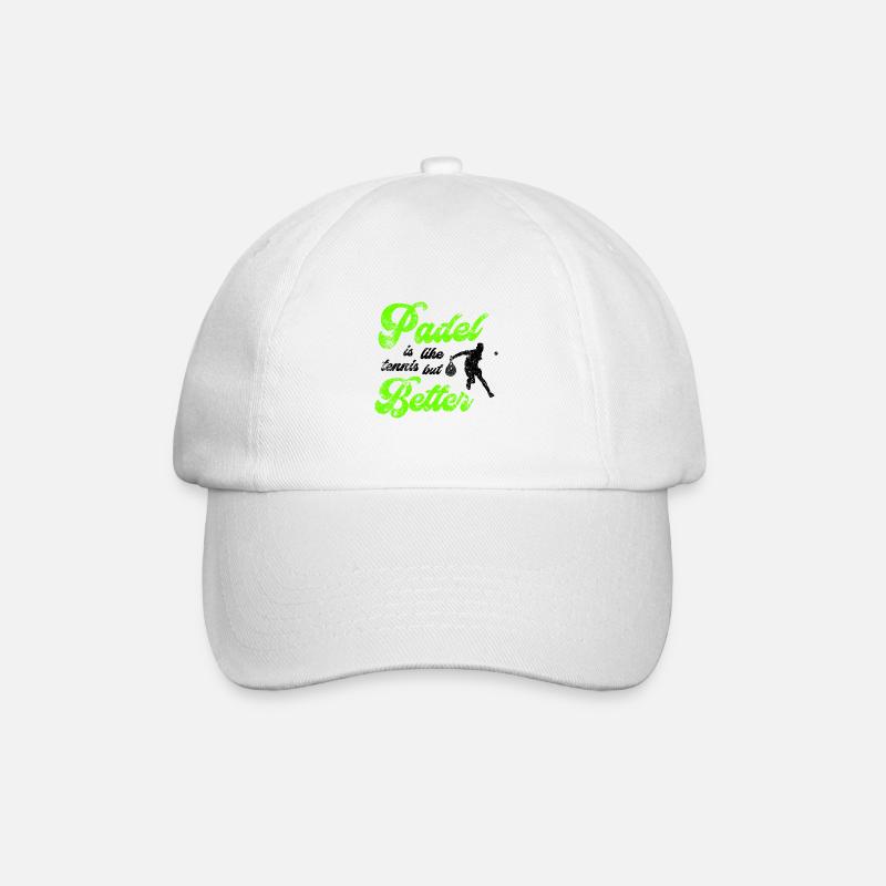 Padel Better - Baseball Cap - white/white