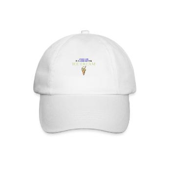 crème glacée drôle crème glacée sweet gift idea funny food - Casquette classique - blanc/blanc - Devant