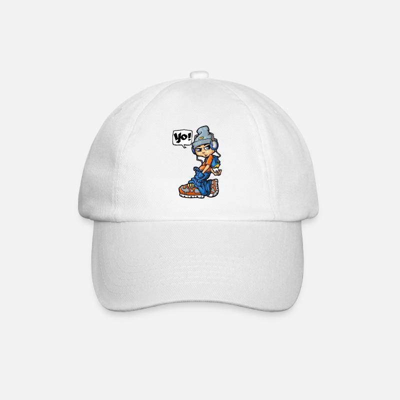 Boy saying Yo - Baseballkappe - Weiß/Weiß