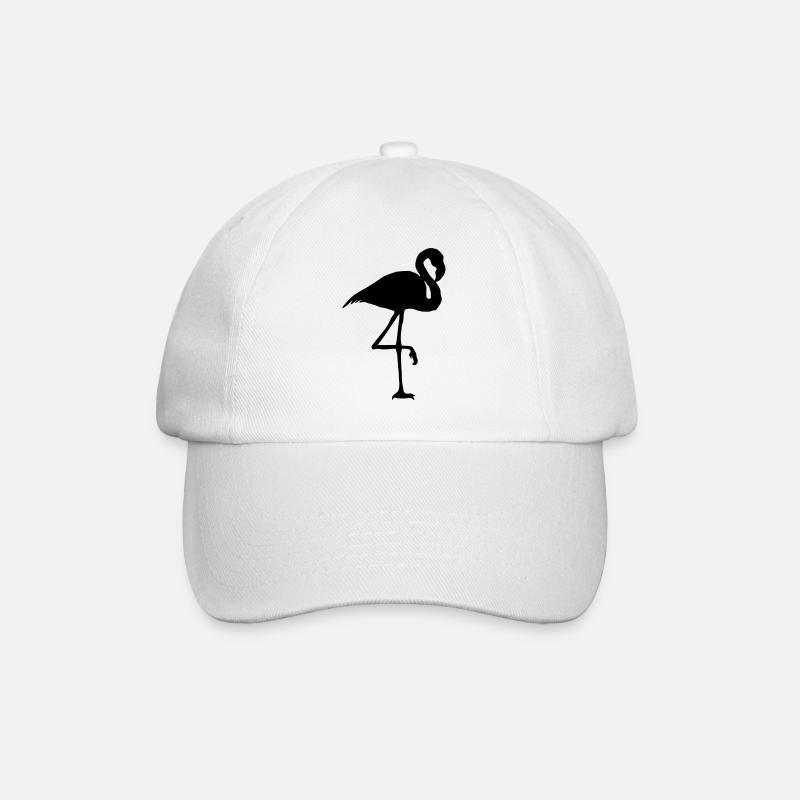 flamingo - Baseballkappe - Weiß/Weiß