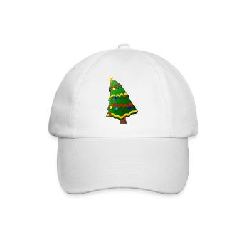 weihnachten winter rentier weihnachtsmann ugly chr - Baseballkappe - Weiß/Weiß - Vorne