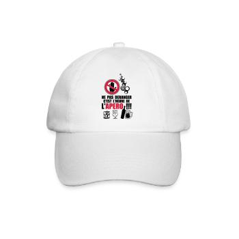 not disturb time apero2 - Baseball Cap - white/white - Front