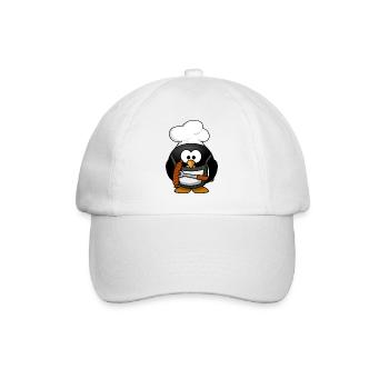 Les aliments sucrés de cuisson barbecue Penguin - Casquette classique - blanc/blanc - Devant
