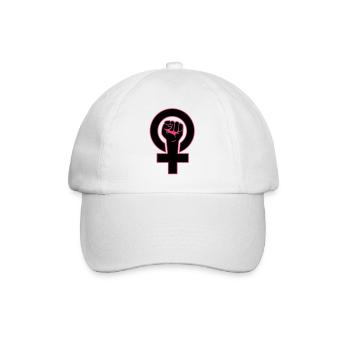 feministin - Baseballkappe - Weiß/Weiß - Vorne