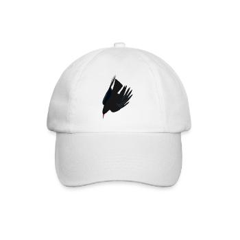 Red-billed Chough 3 - Baseball Cap - white/white - Front