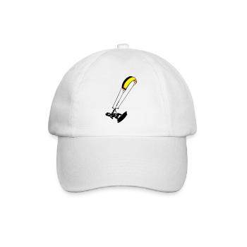 kite-surf - Baseball Cap - white/white - Front