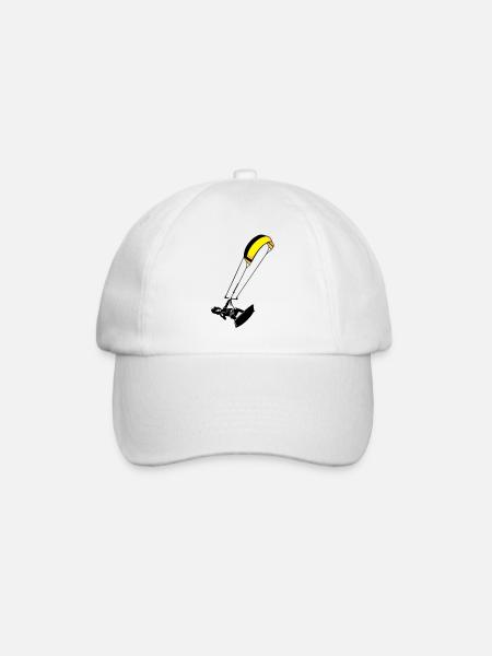 kite-surf - Baseball Cap - white/white