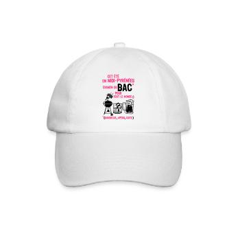 bac midi pyrenees barbecue apero cuite biere - Casquette classique - blanc/blanc - Devant