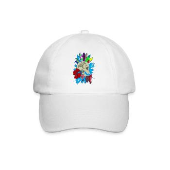 skull and surf - Casquette classique - blanc/blanc - Devant