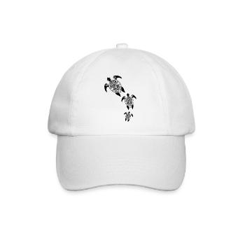 Maori Turtles Group Tattoo Gift Idea - Baseball Cap - white/white - Front