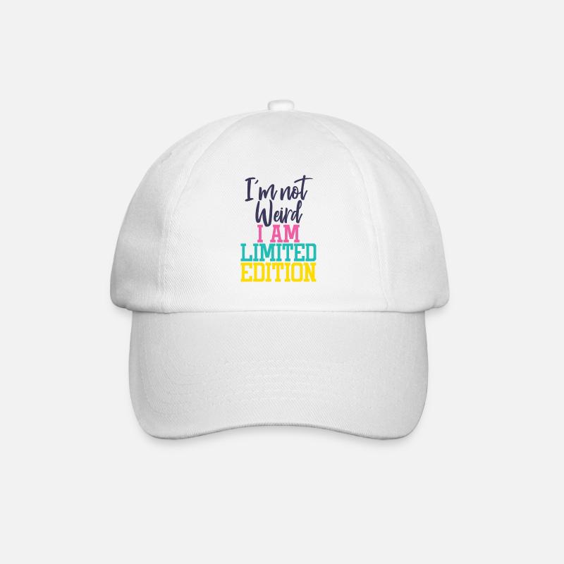 Je ne suis pas bizarre, je suis en édition limitée - Casquette classique - blanc/blanc