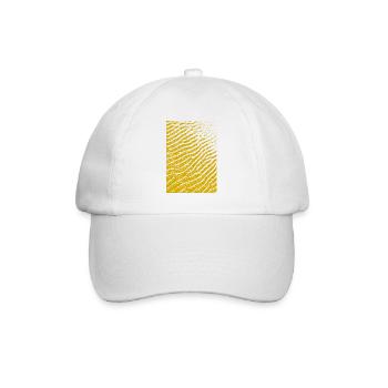 Goldene Tigerstreifen Muster - Baseballkappe - Weiß/Weiß - Vorne