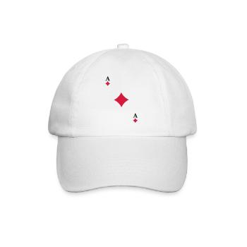 Ace of Diamonds - Baseball Cap - white/white - Front
