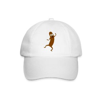 Bratwurst dansante humoristique - Casquette classique - blanc/blanc - Devant