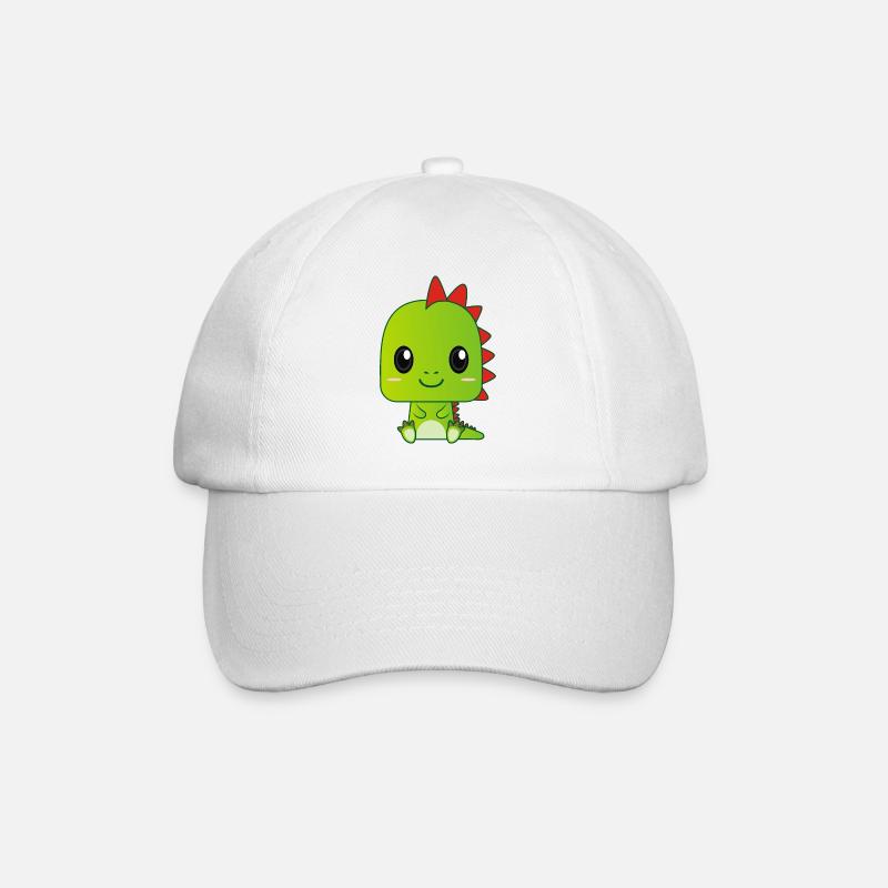 Dragon vert bébé mignon - Casquette classique - blanc/blanc