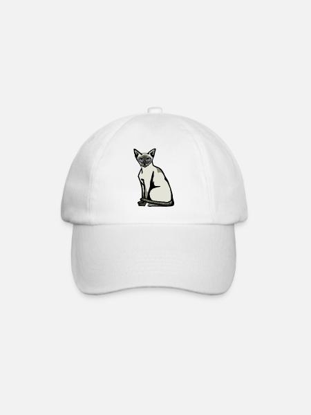 siamois - Casquette classique - blanc/blanc