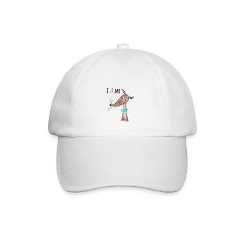 I love my Sighthound - Casquette classique - blanc/blanc - Devant