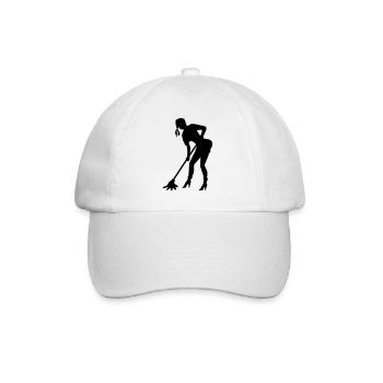 putzfrau arbeit sauberkeit - Baseballkappe - Weiß/Weiß - Vorne