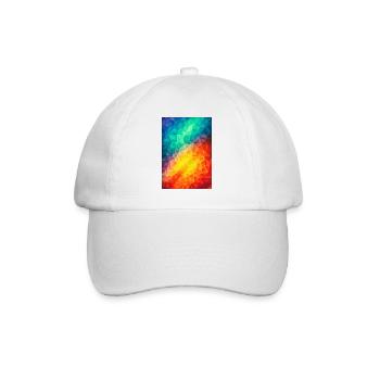Abstract Colorful triangles geometry - Phone Case - Casquette classique - blanc/blanc - Devant