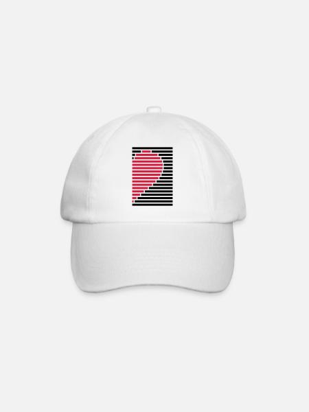 chemise de partenaire de cœur droit - Casquette classique - blanc/blanc