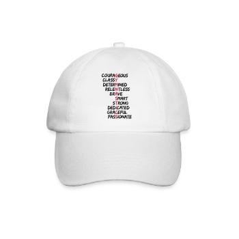 Gymnastique, motivation gymnastique - Casquette classique - blanc/blanc - Devant