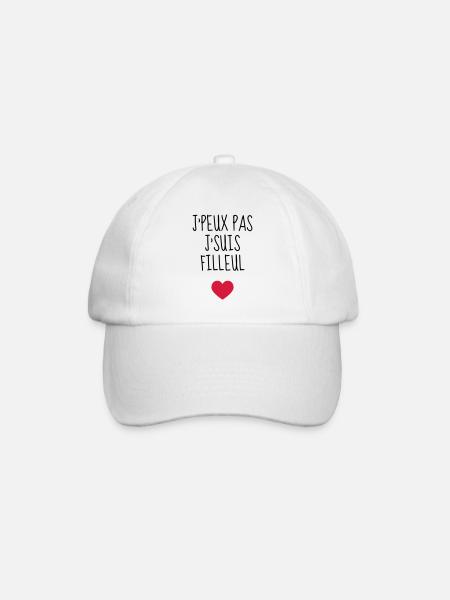 Filleul / Filleule / Parrain / Marraine / Bébé - Casquette classique - blanc/blanc