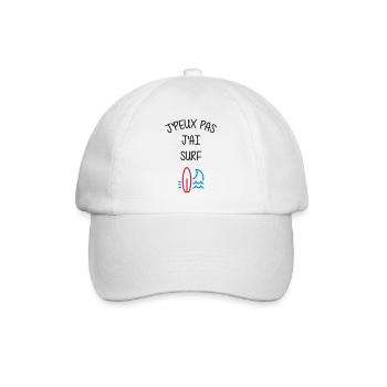 Surf / Surfeur / Sport / Sportif / J'peux pas - Casquette classique - blanc/blanc - Devant