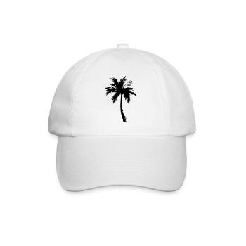 palm tree - Baseballkappe - Weiß/Weiß - Vorne