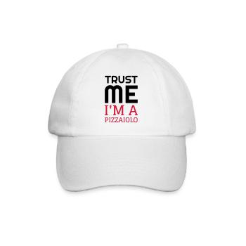 Pizza / Pizzaiolo / Pizza Chef / Pizzachef - Baseball Cap - white/white - Front