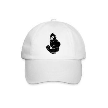 gorilla_beast_001 - Baseballkappe - Weiß/Weiß - Vorne