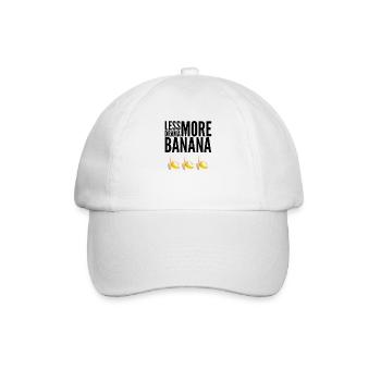 Saying shirt "Less Drama more Banana" - Baseball Cap - white/white - Front