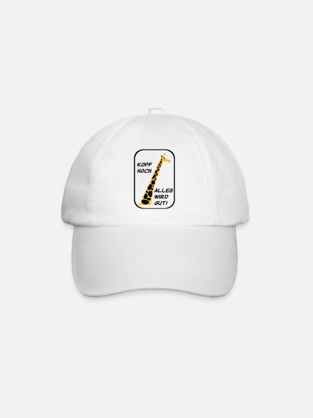 Kopf hoch - Baseballkappe - Weiß/Weiß