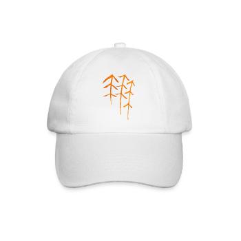 Runes de sapin / Symbole de la forêt - Casquette classique - blanc/blanc - Devant