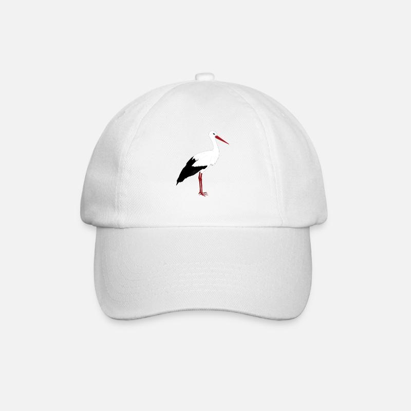 Stork stands - Baseball Cap - white/white