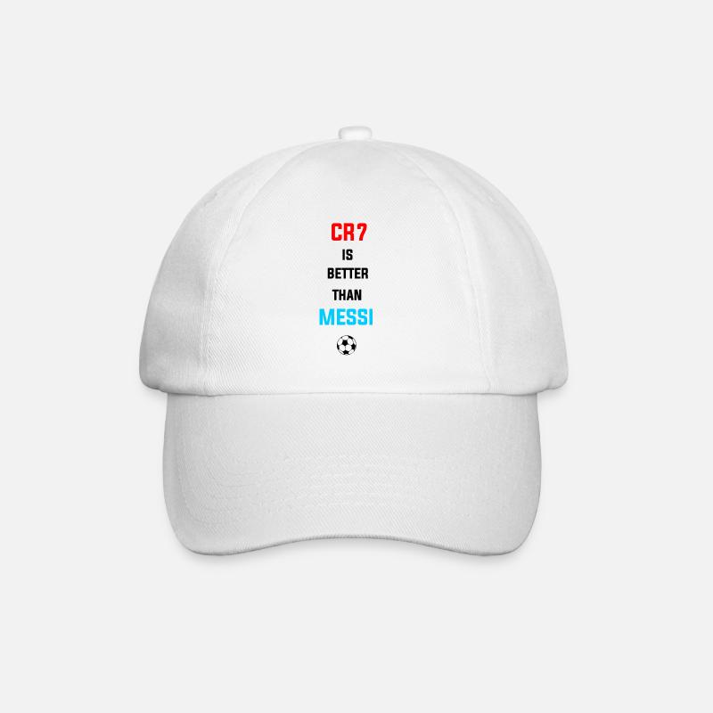 Cristiano est mieux que Messi - Casquette classique - blanc/blanc