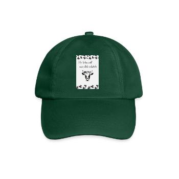 Kuh, Kühe, Milch,Sahne - Baseballkappe - Flaschengrün - Vorne