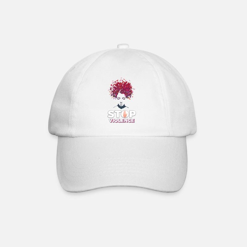 Arrêter la violence - Casquette classique - blanc/blanc