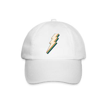 Lightning Bolt - Baseball Cap - white/white - Front