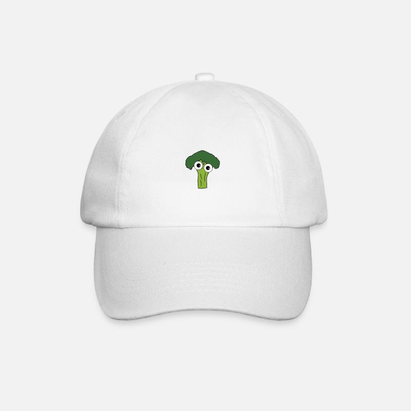 Brocoli avec des yeux - Casquette classique - blanc/blanc