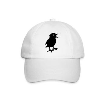 Chick chick beeper bird shade - Baseball Cap - white/white - Front
