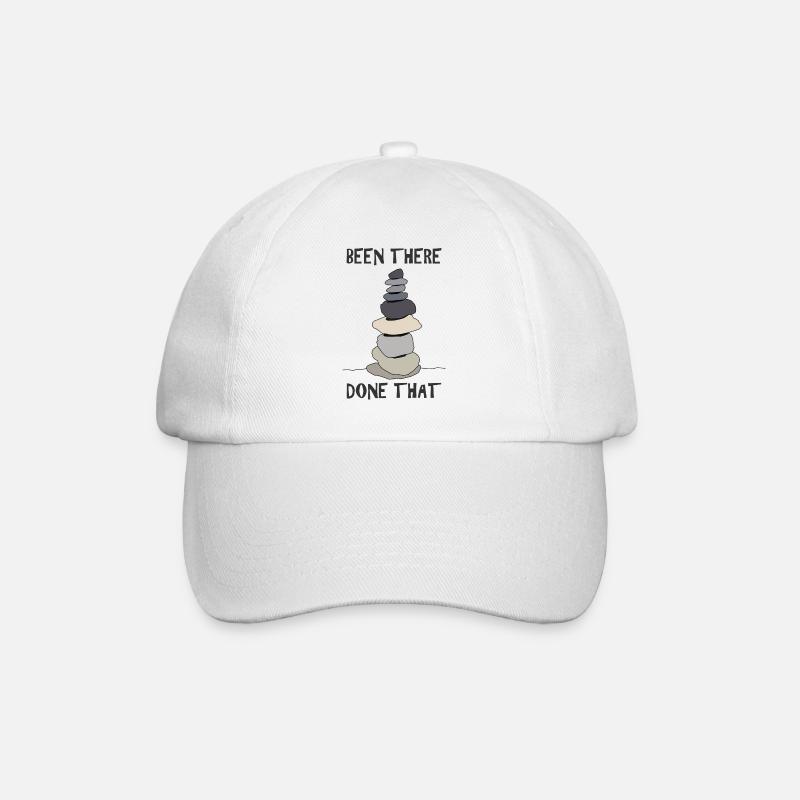 Steinmännchen Steinmänner Steinmandl Steinmann - Baseballkappe - Weiß/Weiß
